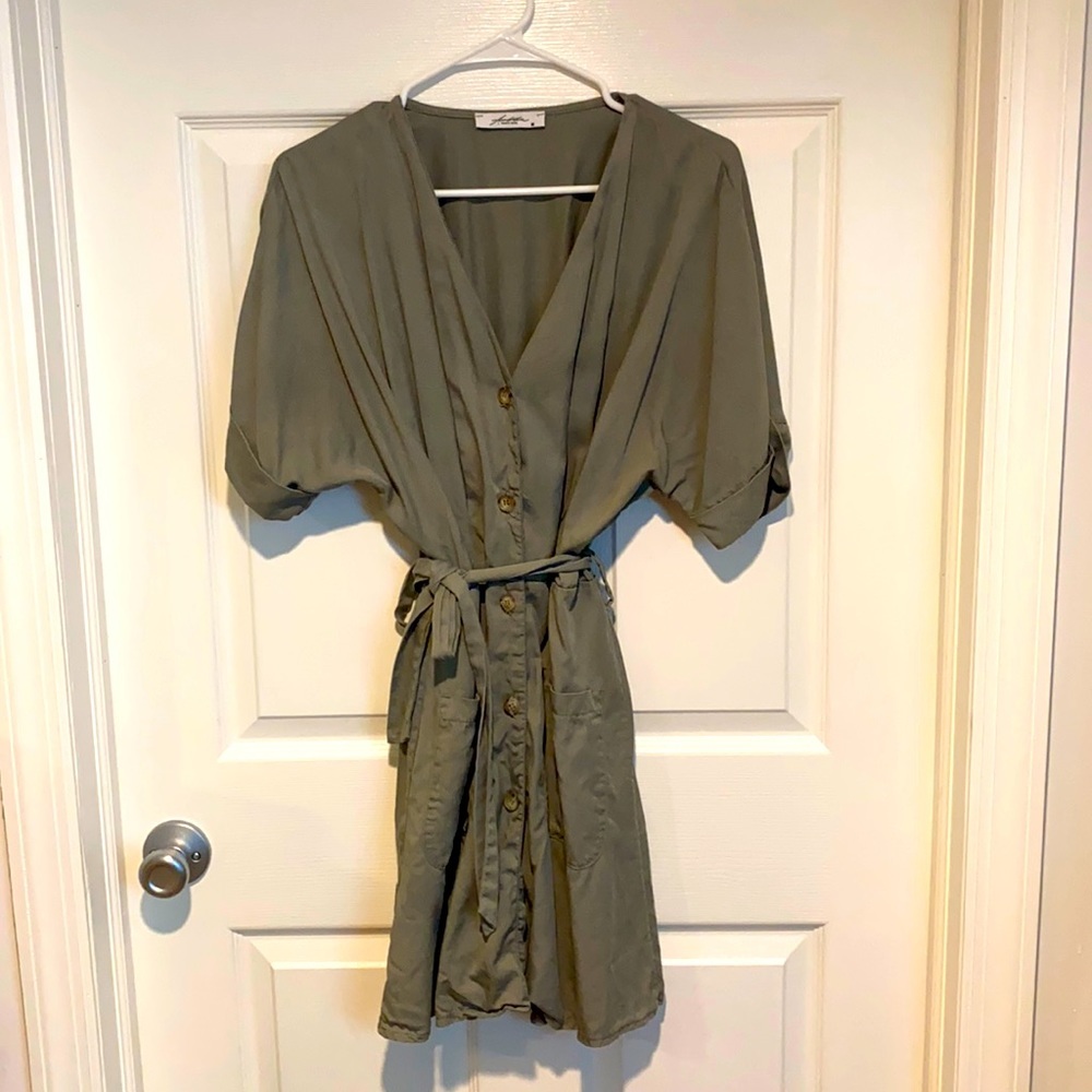 Green summer dress